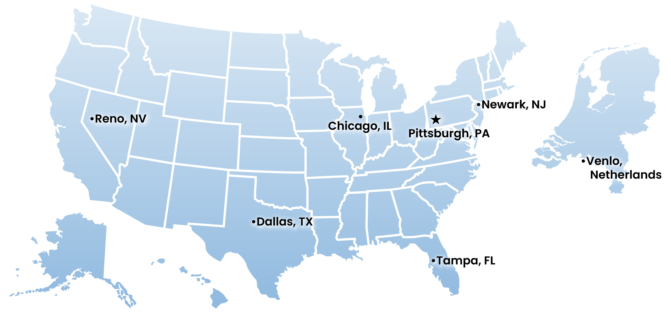 Distribution Centers Map
